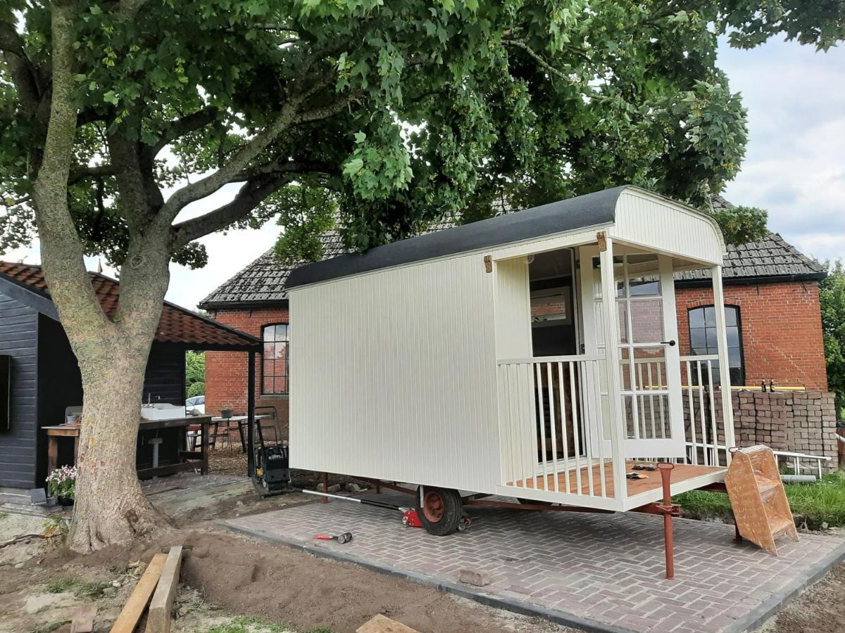 Glamping De Vrije Wind, Tentverhuur Houwerzijl Dış mekan fotoğraf